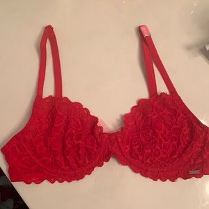Brand New Red lacy bralet- Pink Victoria’s Secret